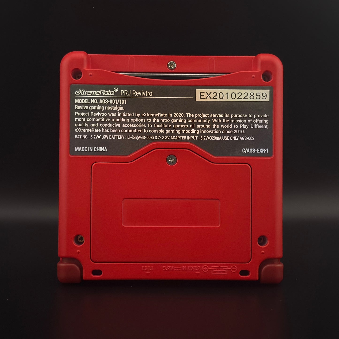 Modded Gameboy Advance SP | Pokédex UV Print Shell | V5 IPS Display