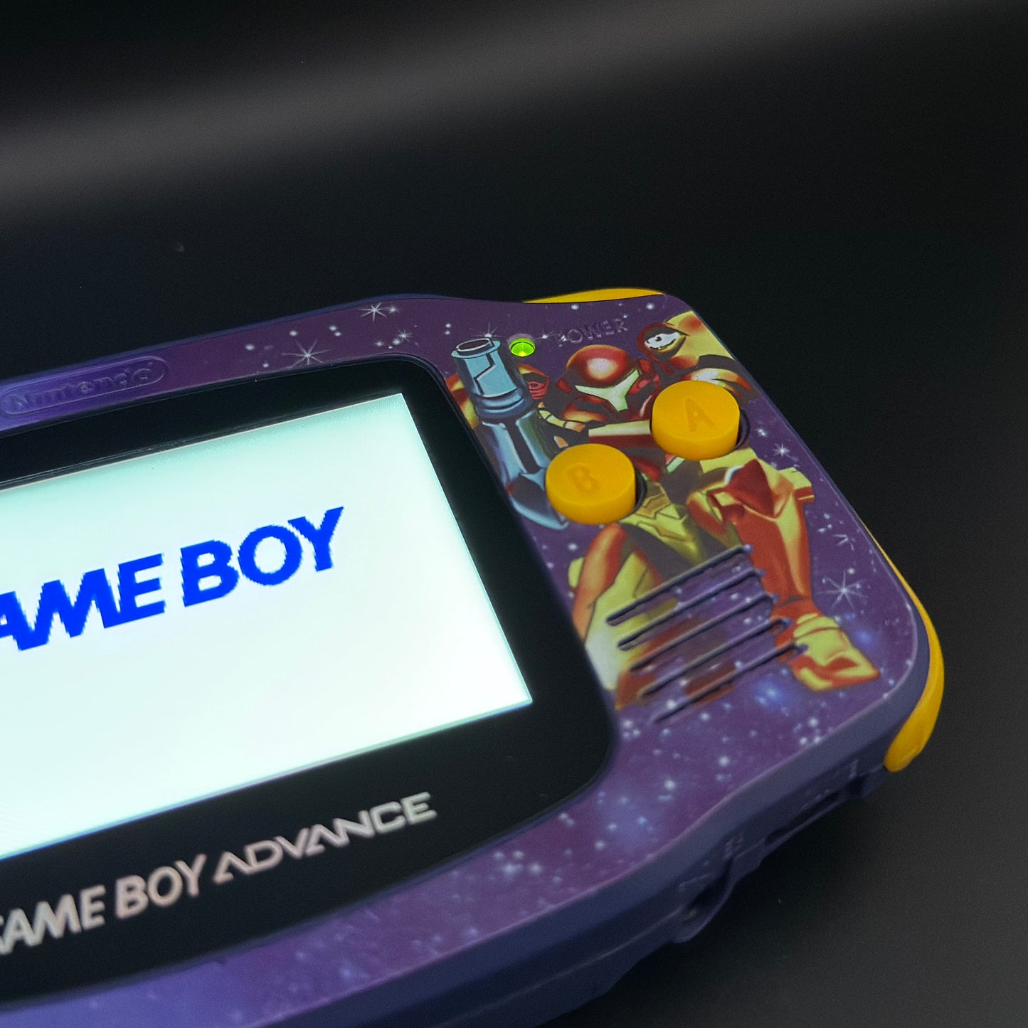 Modded Gameboy Advance | Metroid Shell | V5 IPS Display | USB-C Battery