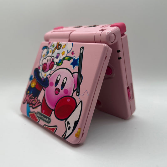 Modded Gameboy Advance SP | Kirby Shell and Box | 3.0 IPS Display