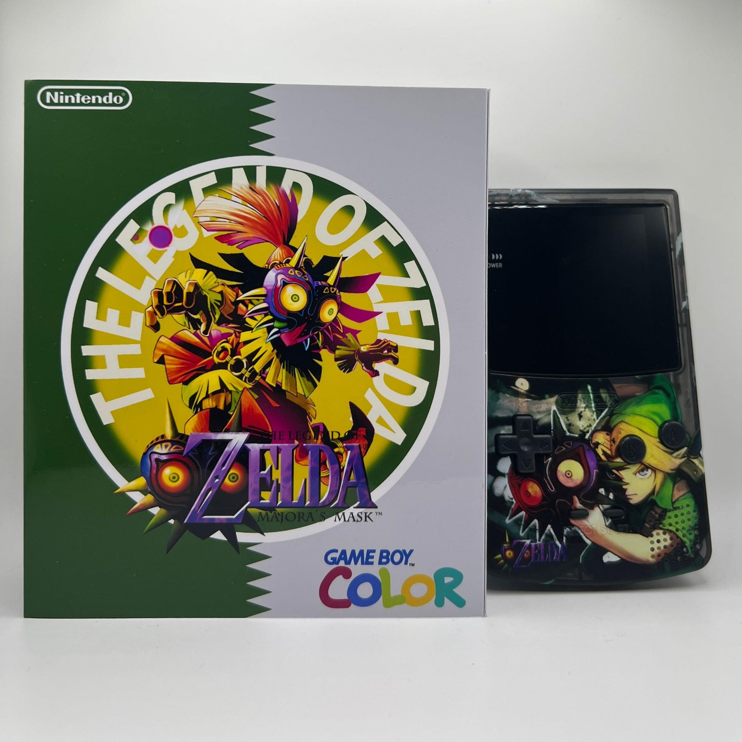 Modded Gameboy Color | Legend of Zelda Shell | Q5 v2.5D IPS Display - ModBoys Customs