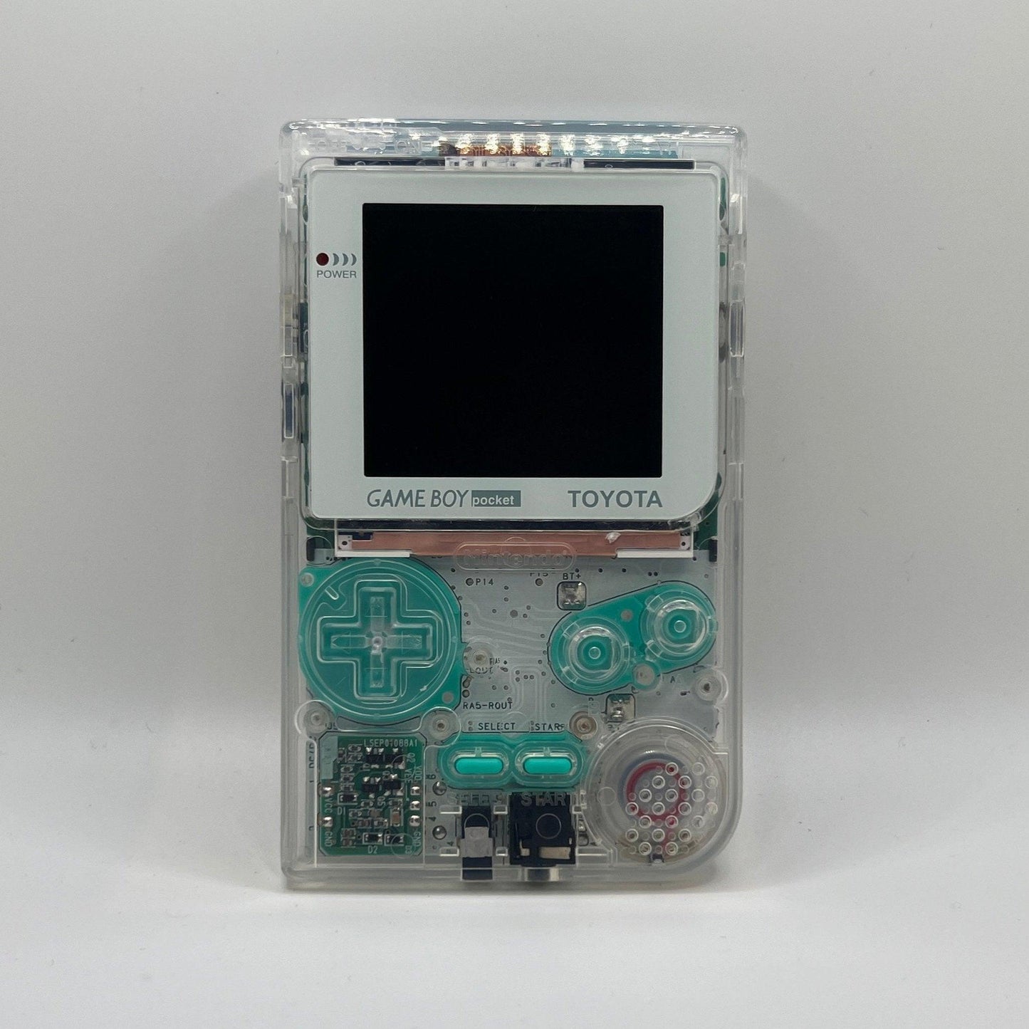 Modded Gameboy Pocket | Hispeedido OSD Q5 IPS Display | Clear Transparent Shell - ModBoys Customs