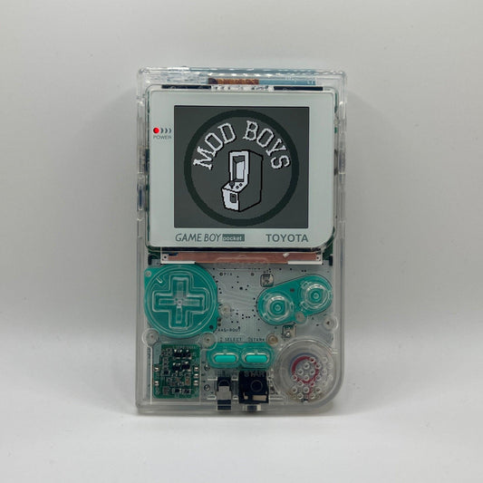 Modded Gameboy Pocket | Hispeedido OSD Q5 IPS Display | Clear Transparent Shell - ModBoys Customs