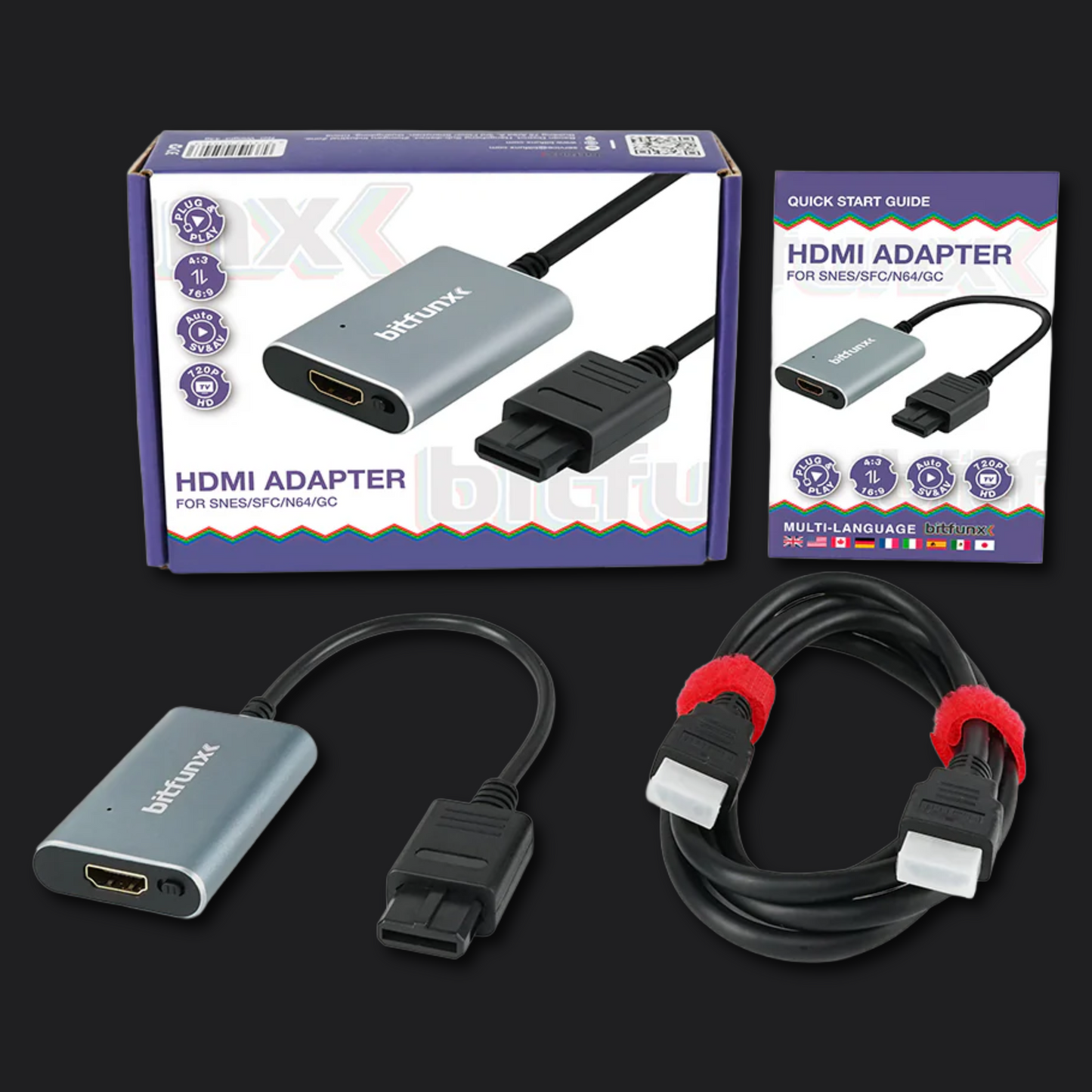 Bitfunx Pro HDMI Adapter For NGC N64 SNES