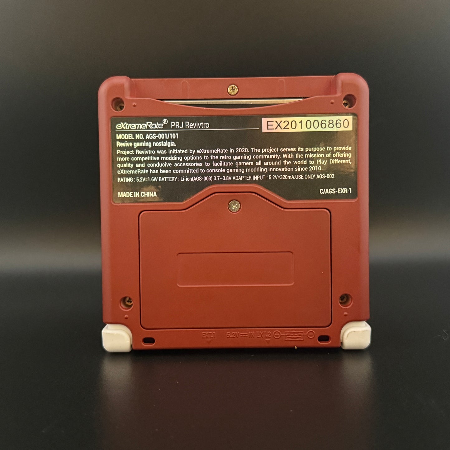 Modded Gameboy Advance SP | Famicom UV Print Shell | 3.0” M2 IPS Display