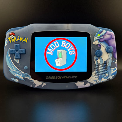 Modded Gameboy Advance | Suicune Shell and Box | 3.0” M2 IPS Display | USB-C Battery