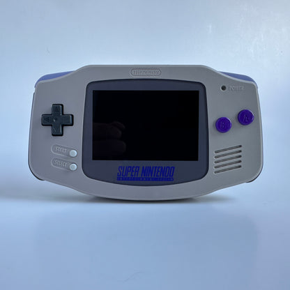 Modded Gameboy Advance | SNES Theme Shell and Box | 3.0 IPS Display