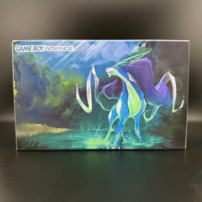 Modded Gameboy Advance | Suicune Shell and Box | 3.0” M2 IPS Display | USB-C Battery