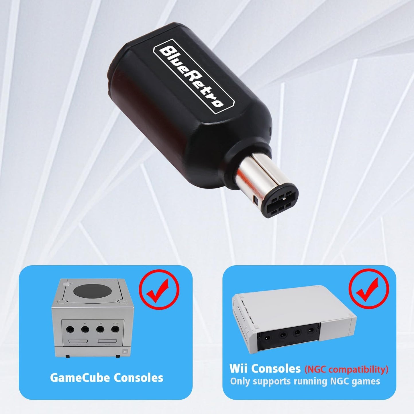 RetroScaler BlueRetro Wireless Controller Adapter for GameCube & Wii