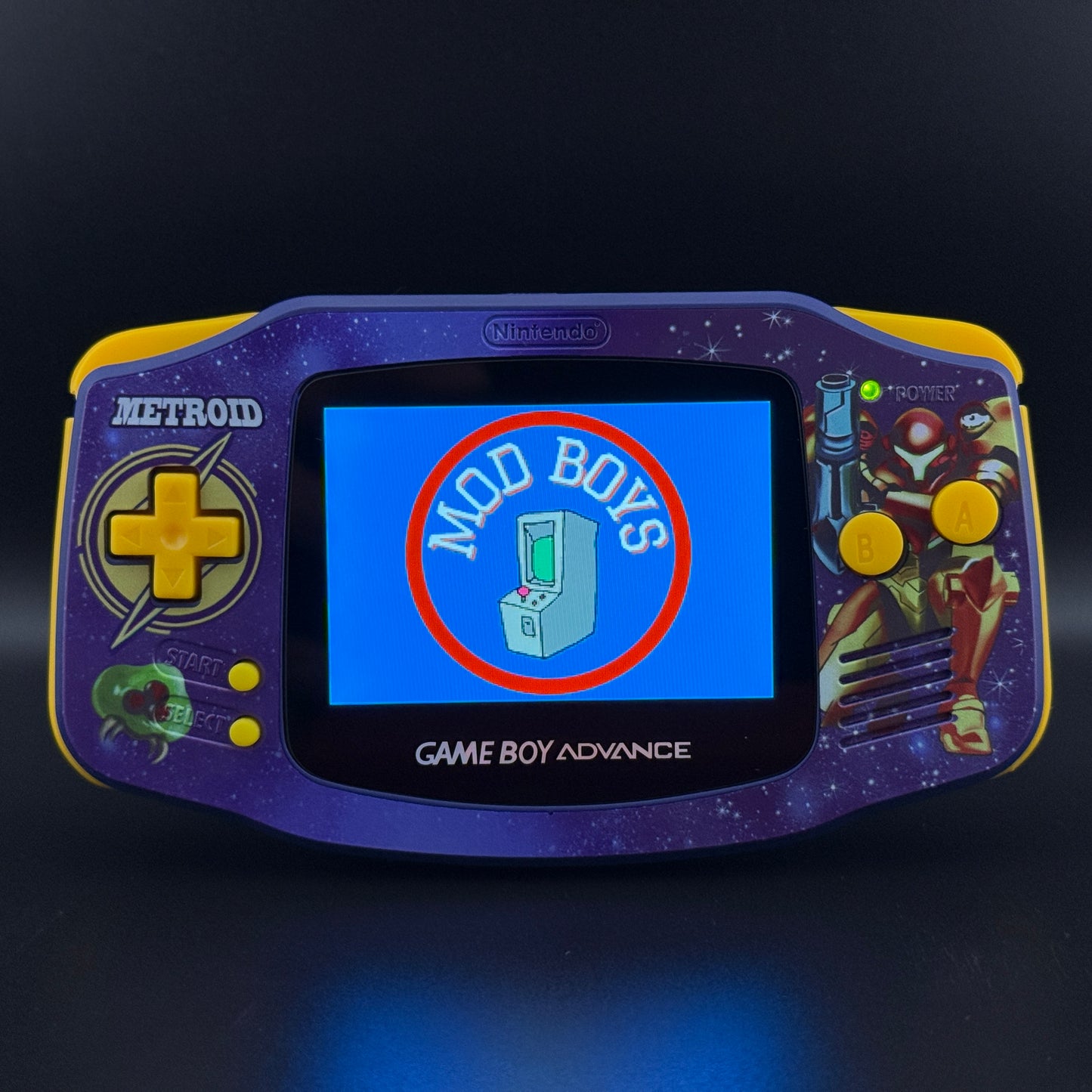Modded Gameboy Advance | Metroid Shell | V5 IPS Display | USB-C Battery
