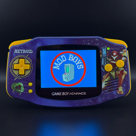 Modded Gameboy Advance | Metroid Shell | V5 IPS Display | USB-C Battery