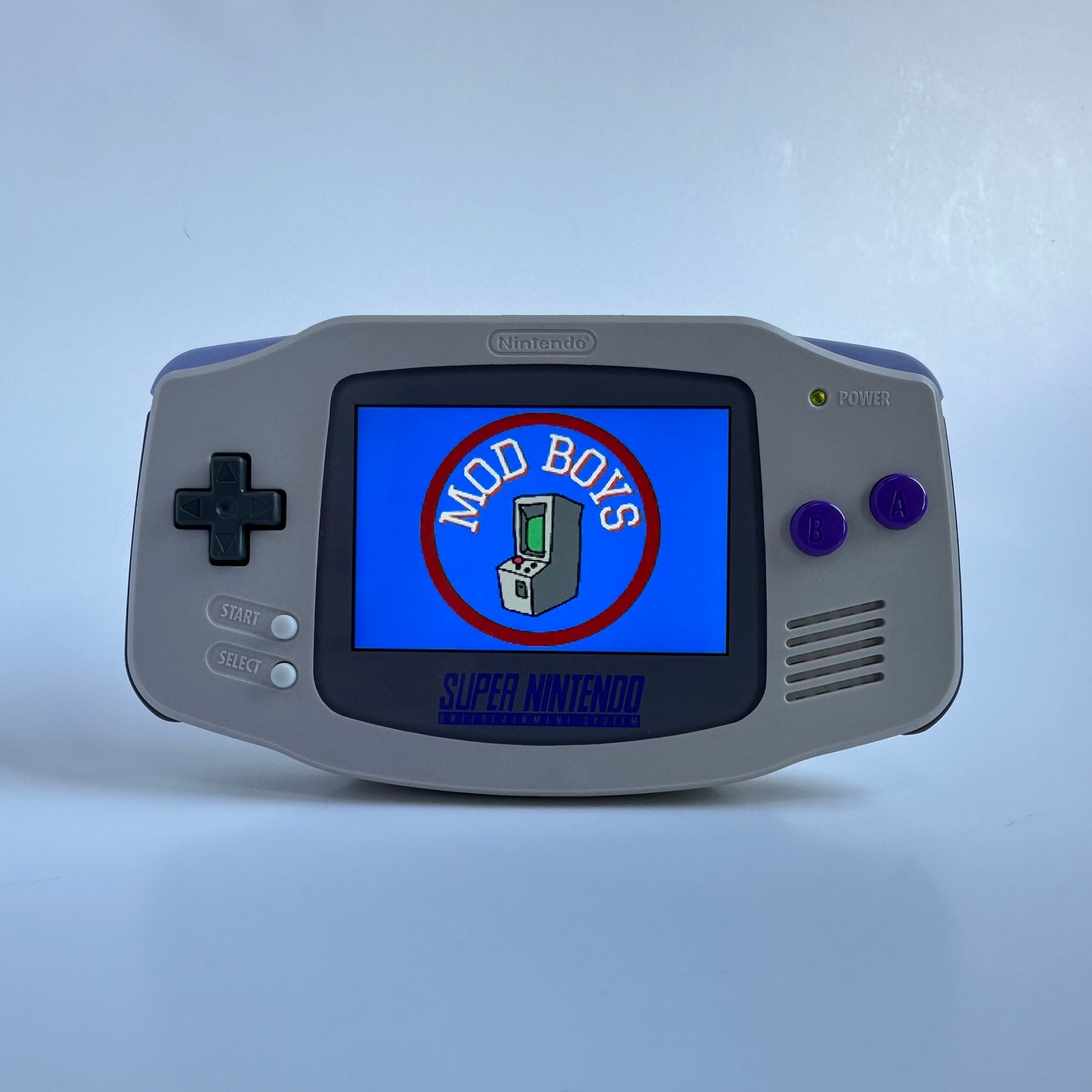 Modded Gameboy Advance | SNES Theme Shell and Box | 3.0 IPS Display