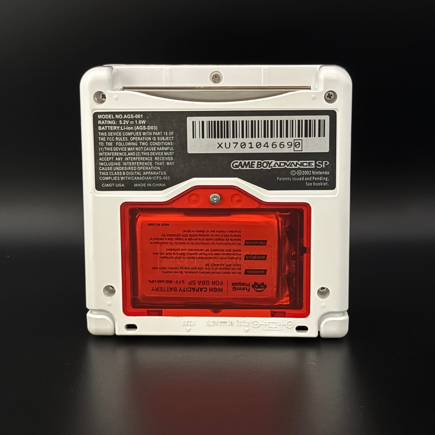 Modded Gameboy Advance SP | Poke Ball Shell | V5 IPS Display