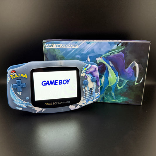 Modded Gameboy Advance | Suicune Shell and Box | 3.0” M2 IPS Display | USB-C Battery