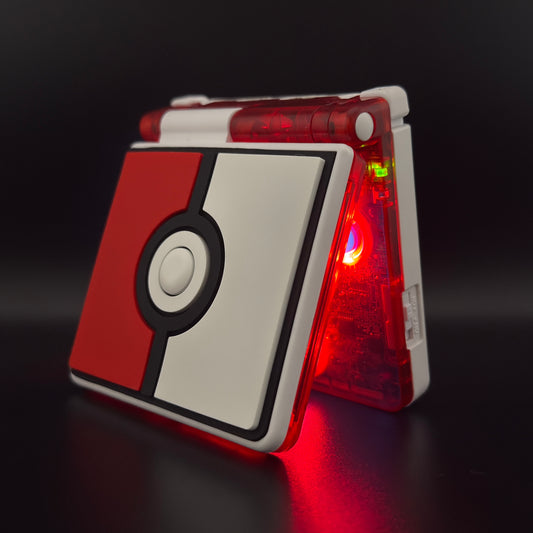 Modded Gameboy Advance SP | Poke Ball Shell | V5 IPS Display