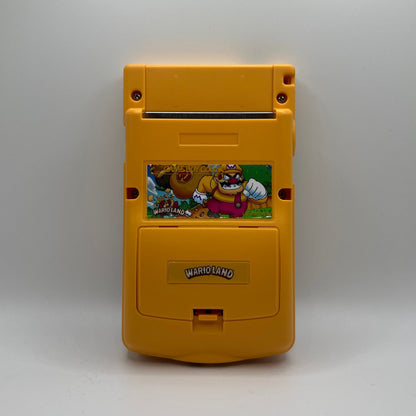 Modded Gameboy Color | Wario UV Print Shell+Box | Q5 v2.0 IPS Display