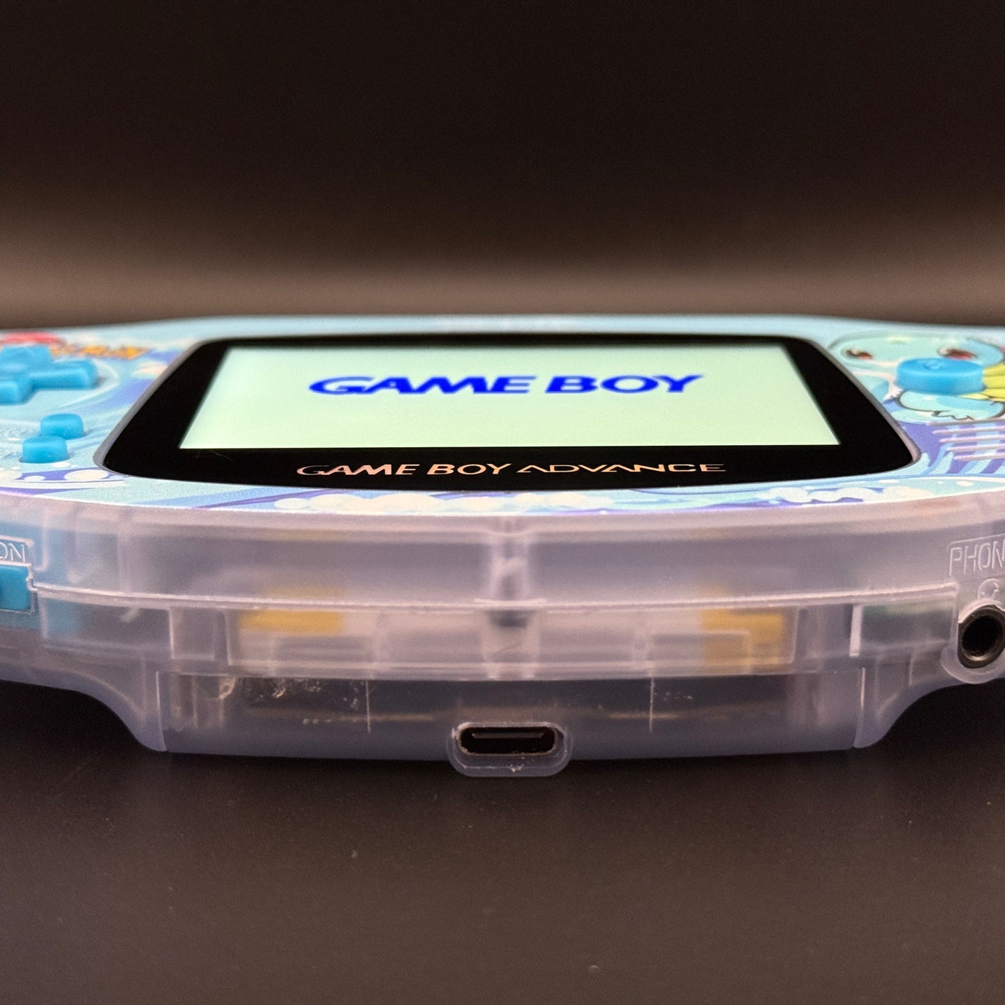 Modded Gameboy Advance | Squirtle Shell | V5 IPS Display | USB-C Battery