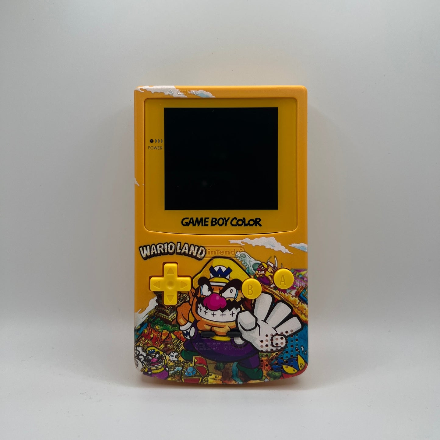 Modded Gameboy Color | Wario UV Print Shell+Box | Q5 v2.0 IPS Display