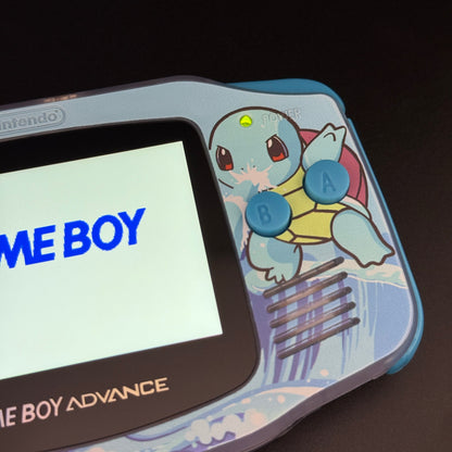 Modded Gameboy Advance | Squirtle Shell | V5 IPS Display | USB-C Battery