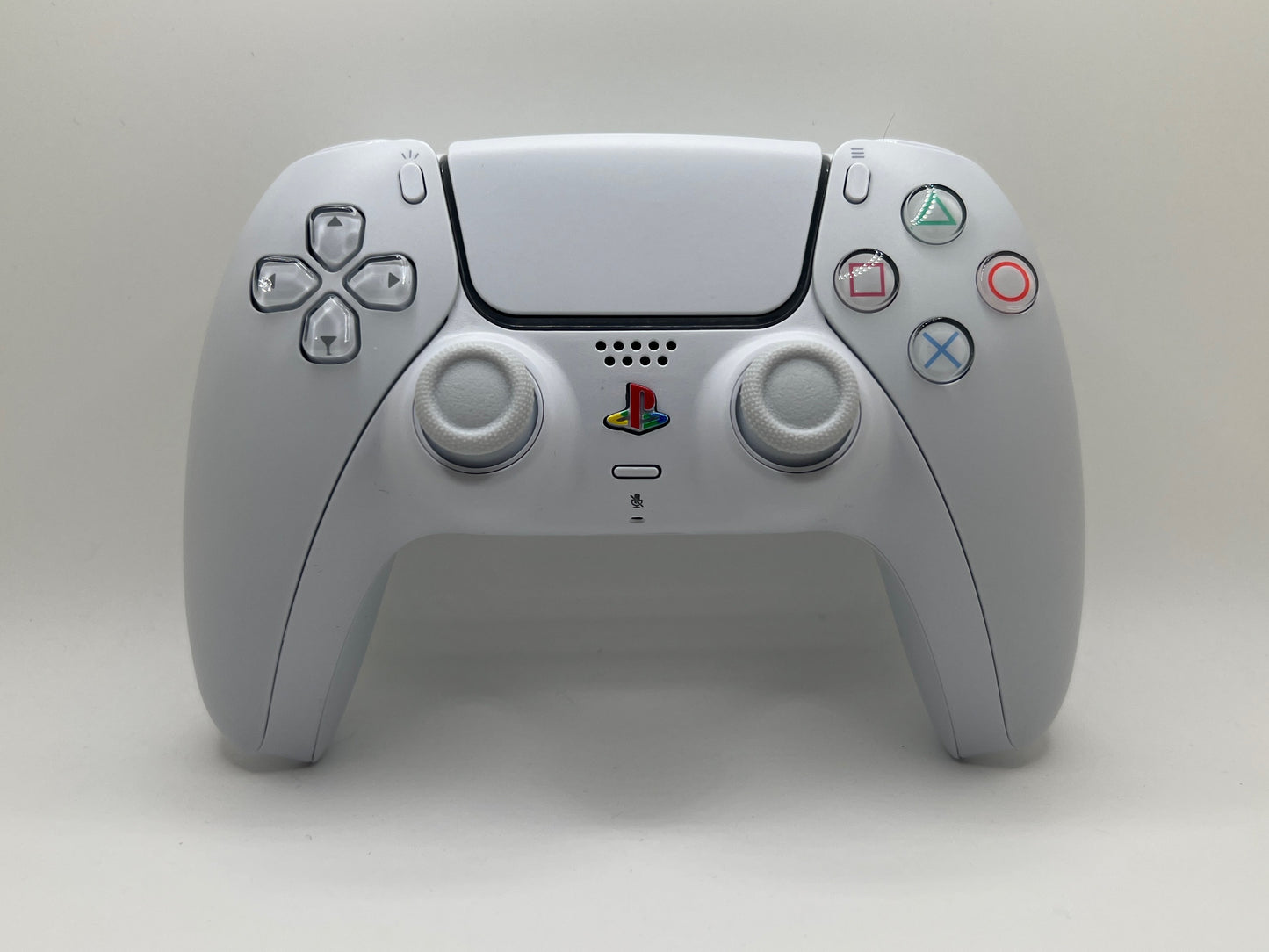 Retro White PS5 Controller V2 | Custom Modded DualSense