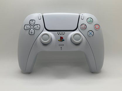 Retro White PS5 Controller V2 | Custom Modded DualSense