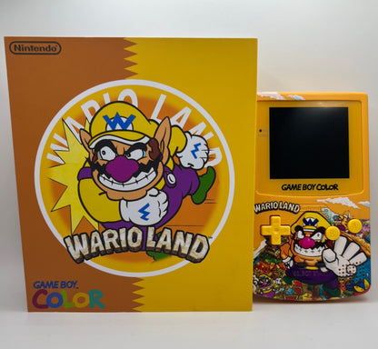 Modded Gameboy Color | Wario UV Print Shell+Box | Q5 v2.0 IPS Display