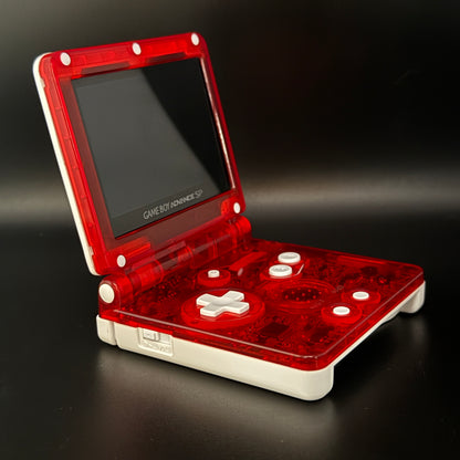 Modded Gameboy Advance SP | Poke Ball Shell | V5 IPS Display
