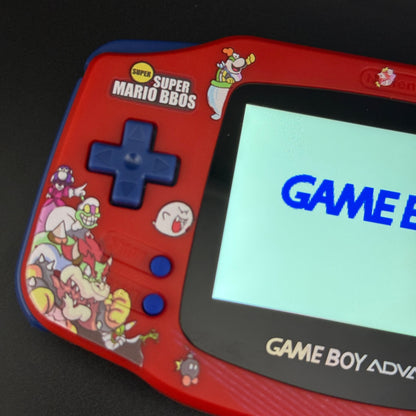 Modded Gameboy Advance | Mario Shell | V5 IPS Display | USB-C Battery