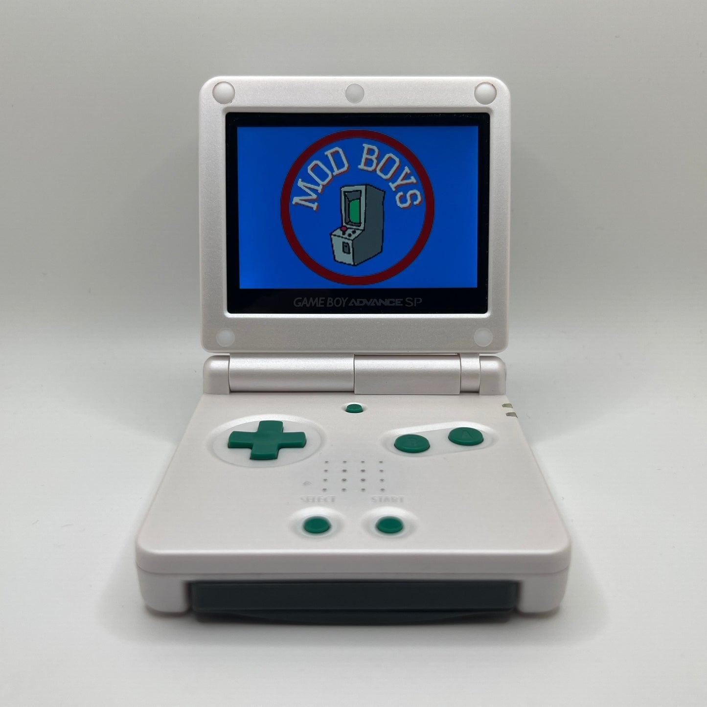 Modded Gameboy Advanced SP | Bulbasaur Shell | V5 IPS Display