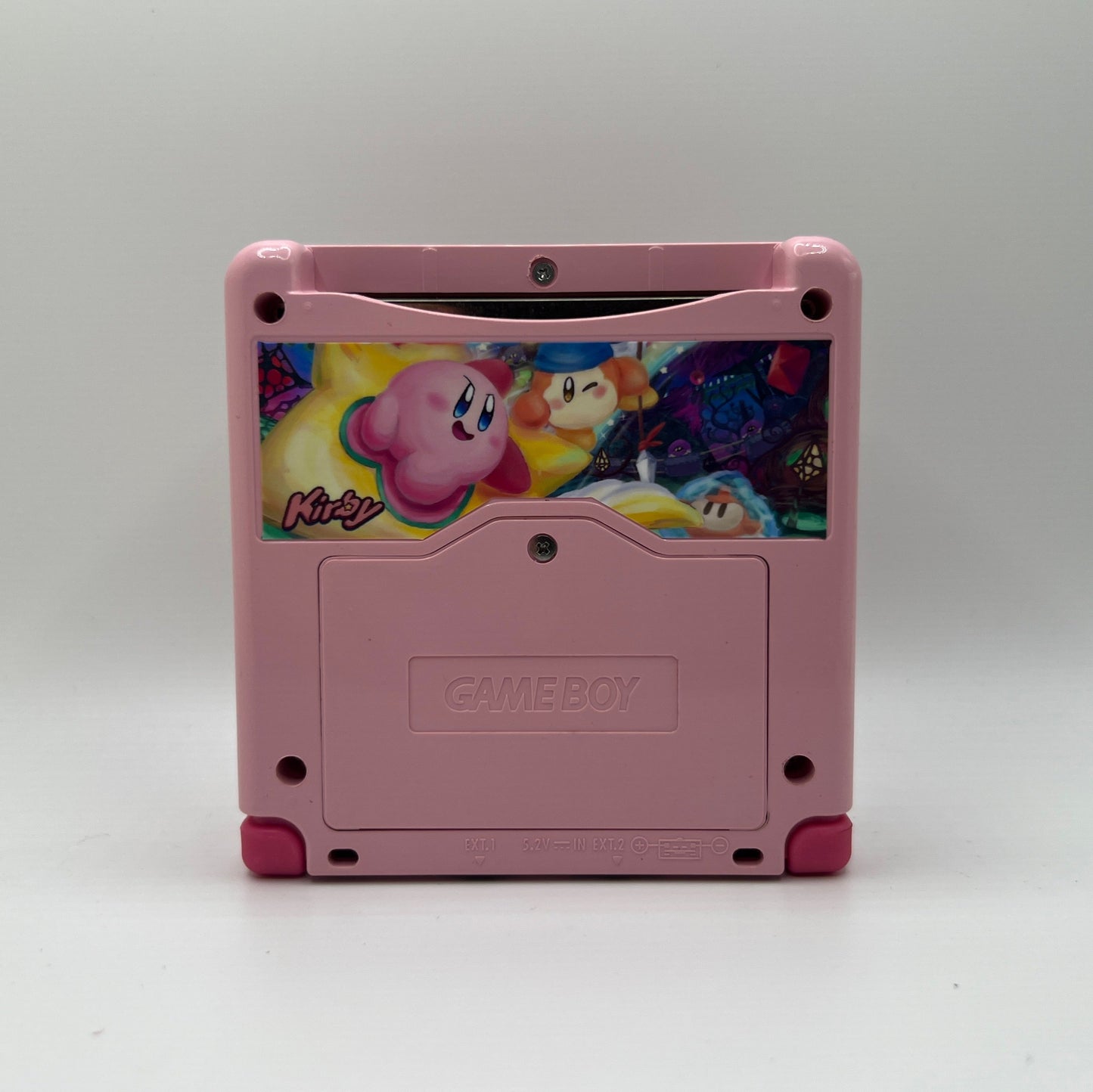 Modded Gameboy Advance SP | Kirby Shell and Box | 3.0 IPS Display