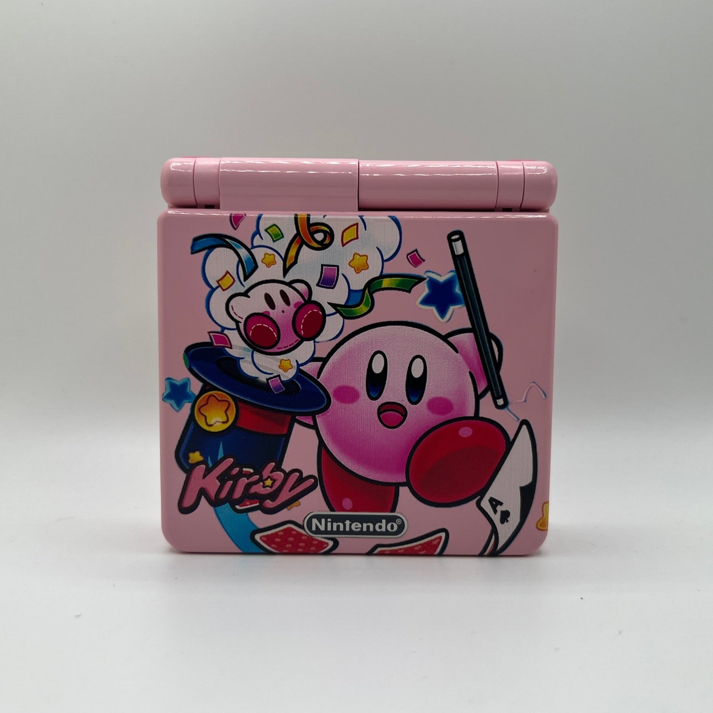 Modded Gameboy Advance SP | Kirby Shell and Box | 3.0 IPS Display