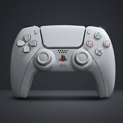 Retro White V1 PS5 Controller | Custom Mods | PlayStation 5 Wireless DualSense