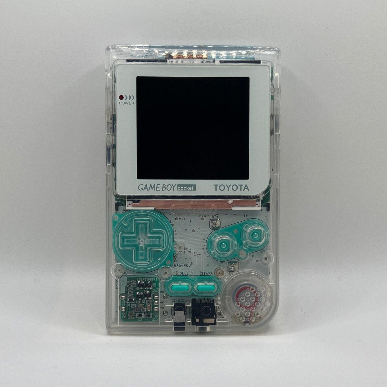 Modded Gameboy Pocket | Hispeedido OSD Q5 IPS Display | Clear Transparent Shell - ModBoys Customs