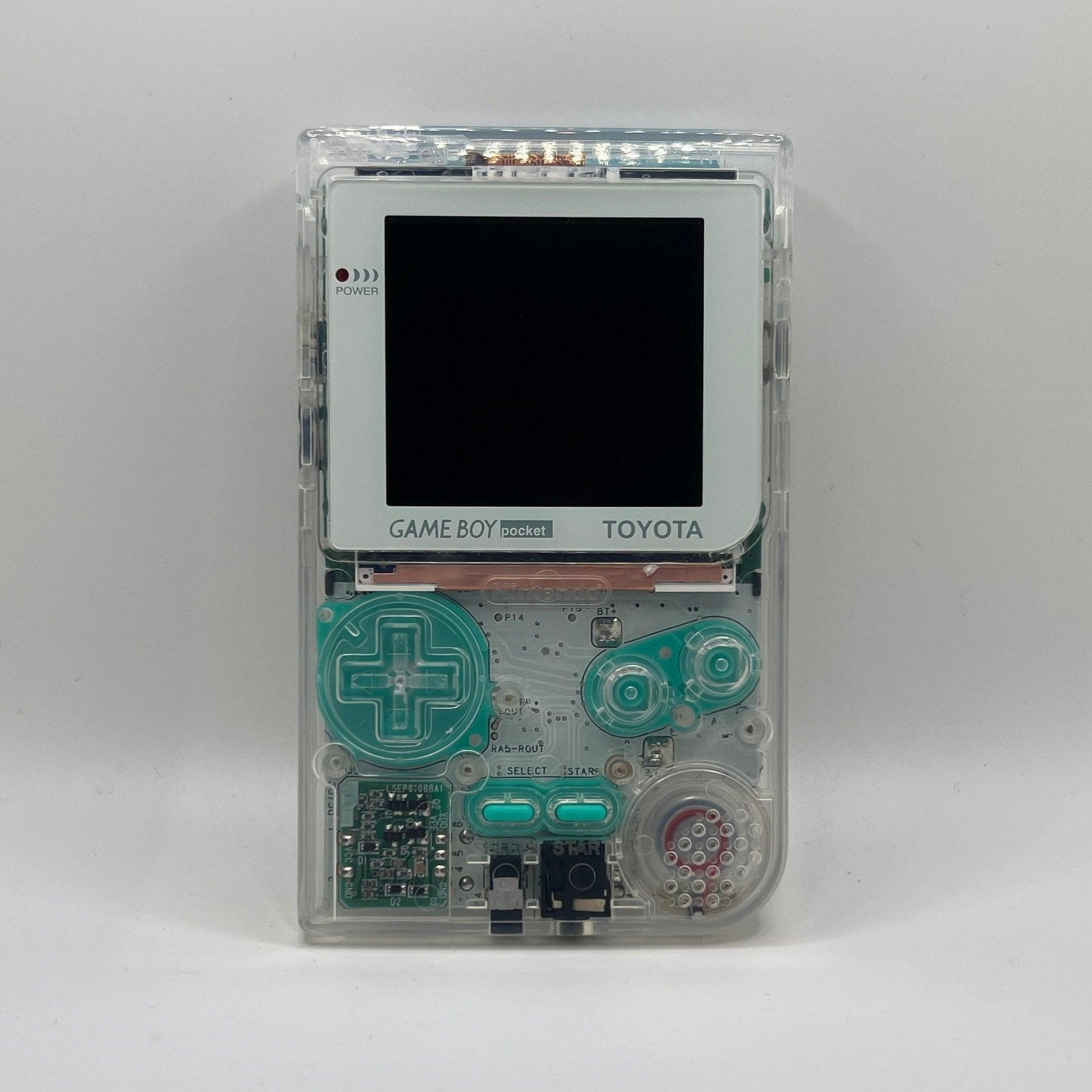 Modded Gameboy Pocket | Hispeedido OSD Q5 IPS Display | Clear Transparent Shell - ModBoys Customs