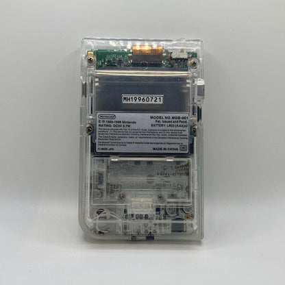 Modded Gameboy Pocket | Hispeedido OSD Q5 IPS Display | Clear Transparent Shell - ModBoys Customs