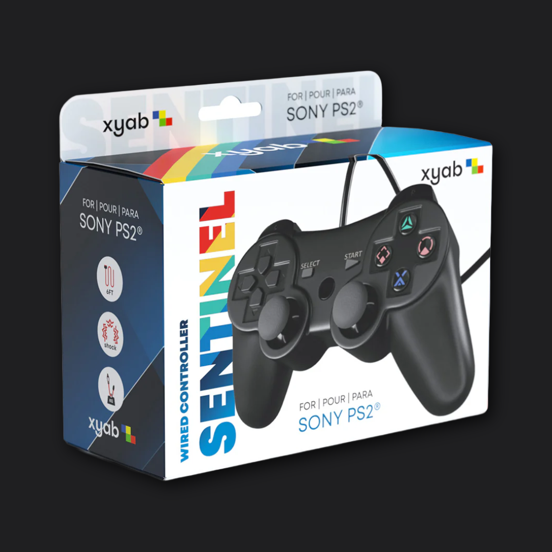 XYAB SENTINEL Wired Controller for PlayStation & PlayStation 2