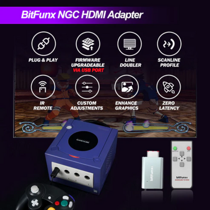 Bitfunx Digital AV to HDMI Adapter for GameCube