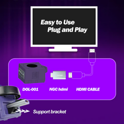Bitfunx Digital AV to HDMI Adapter for GameCube