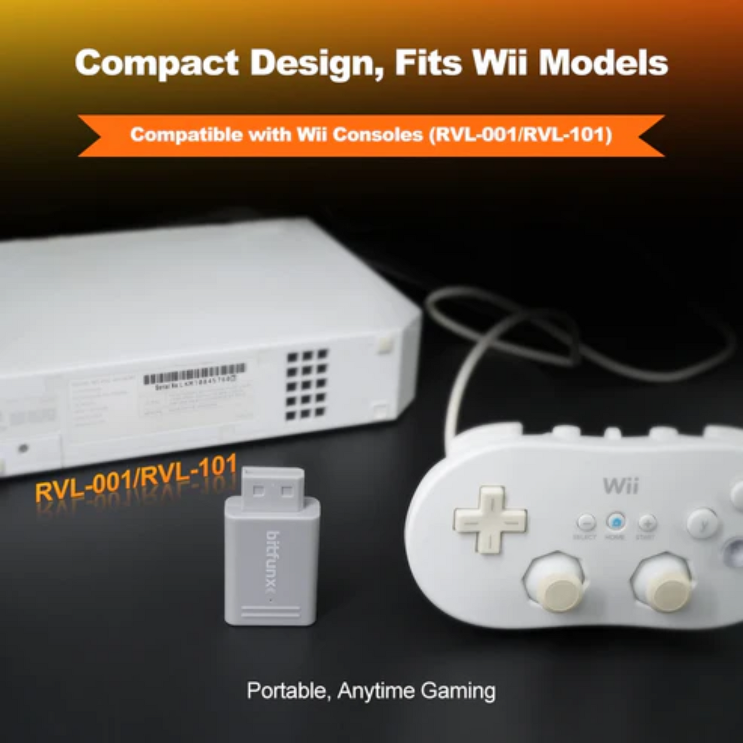 Bitfunx Mini HDMI Adapter For Wii