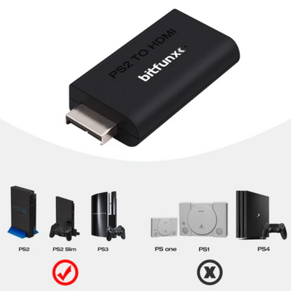 Bitfunx Mini HDMI Adapter For PS2 & PS3