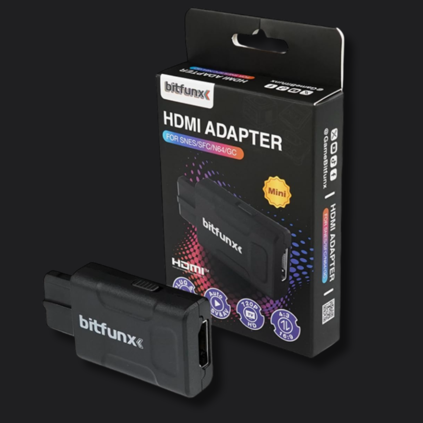 Bitfunx Mini HDMI Adapter For NGC N64 SNES