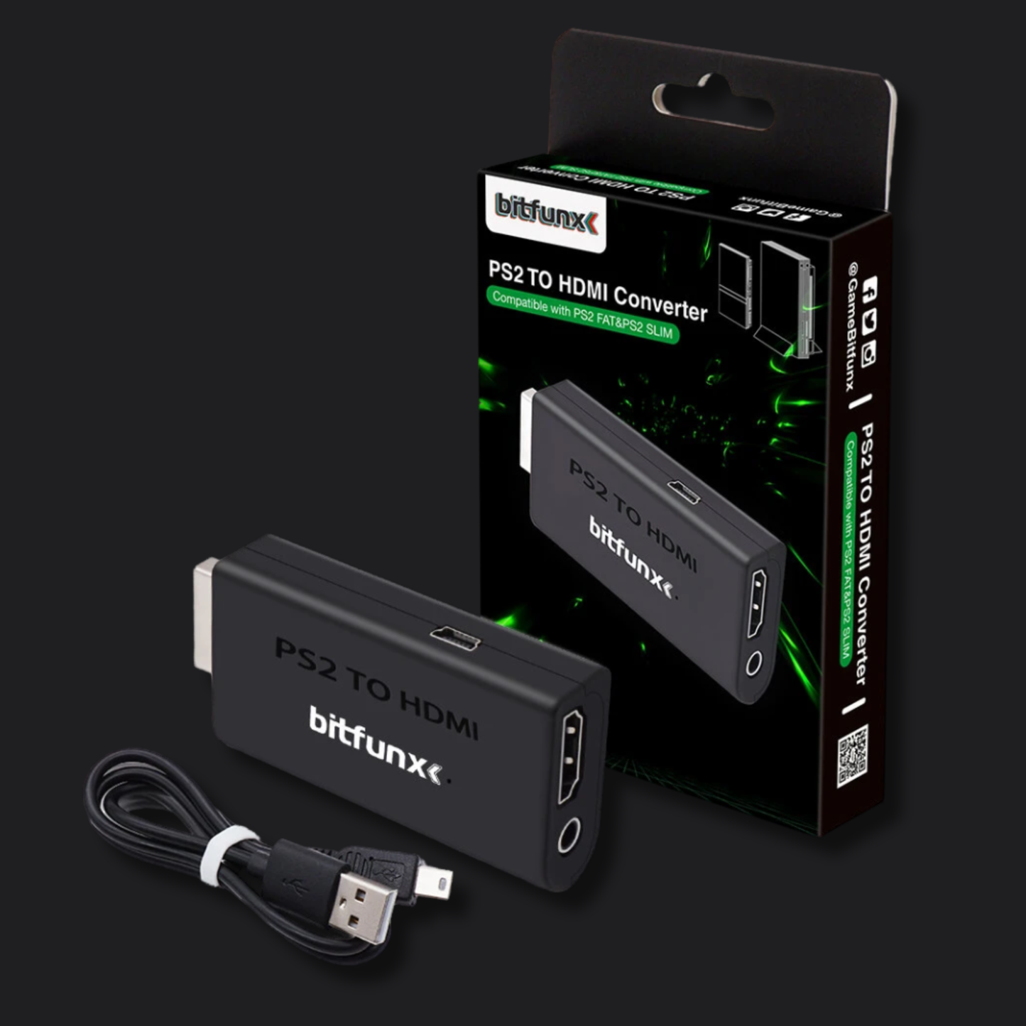 Bitfunx Mini HDMI Adapter For PS2